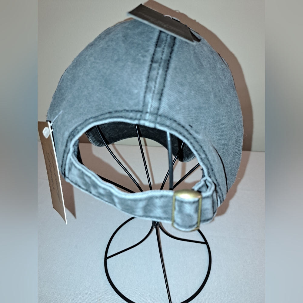 David & Young Grey Dog Mom Baseball Cap W/Adjustable Strap For Comfort Sizing - Picture 5 of 9